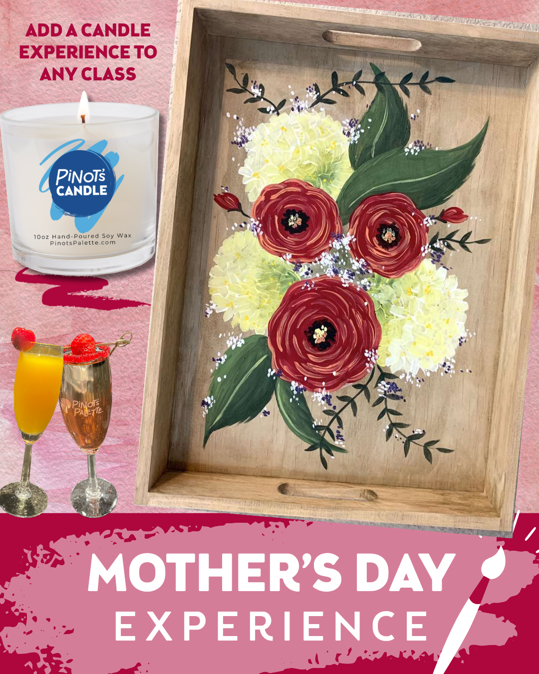 Sunny Floral Serving Tray